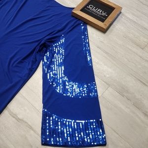 Ashro Blue Sequin Dress 3X NWT